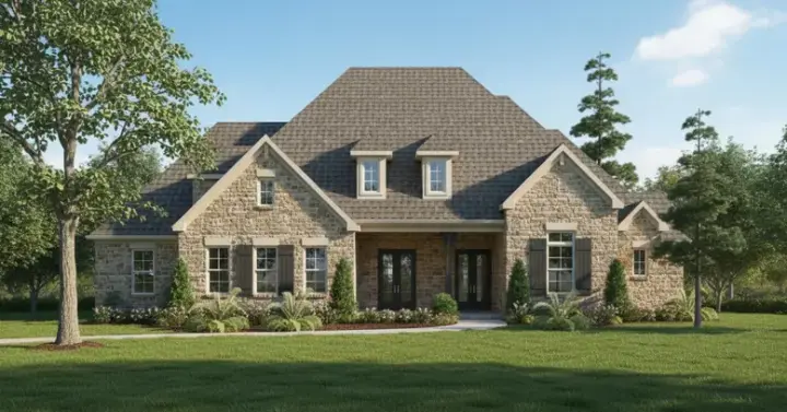 Traditional house plans 62-271 - front exterior, 3,996 sq ft, 4 bed, 4 bath house plans | Monster House Plans