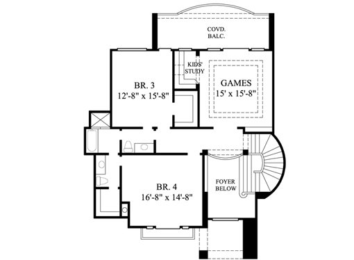 Upper/Second Floor Plan: 62-273