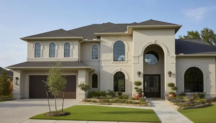 Mediterranean house plans 62-274 - front exterior, 3,999 sq ft, 3 bed, 3 bath house plans | Monster House Plans
