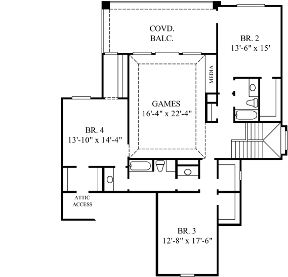Upper/Second Floor Plan: 62-275