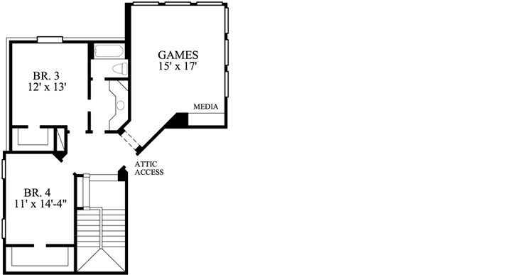 Upper/Second Floor Plan: 62-276
