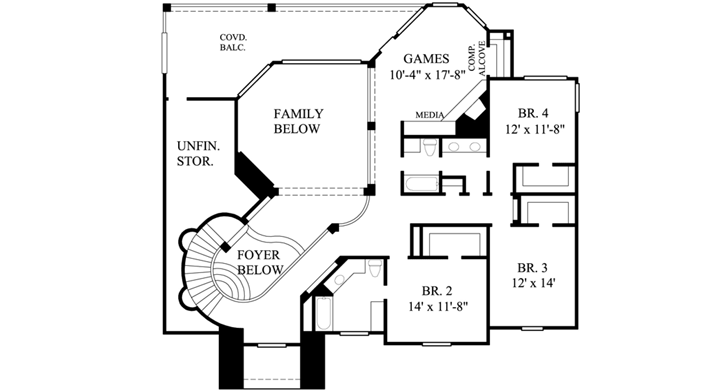 Upper/Second Floor Plan: 62-277
