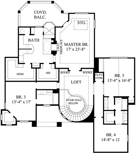 Upper/Second Floor Plan: 62-278
