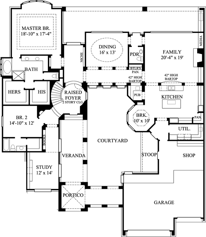 Main Floor Plan: 62-285