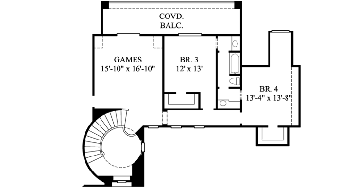 Upper/Second Floor Plan: 62-285