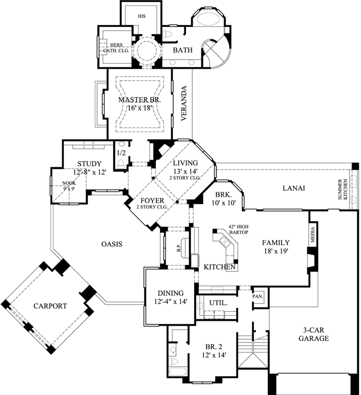 Main Floor Plan: 62-287