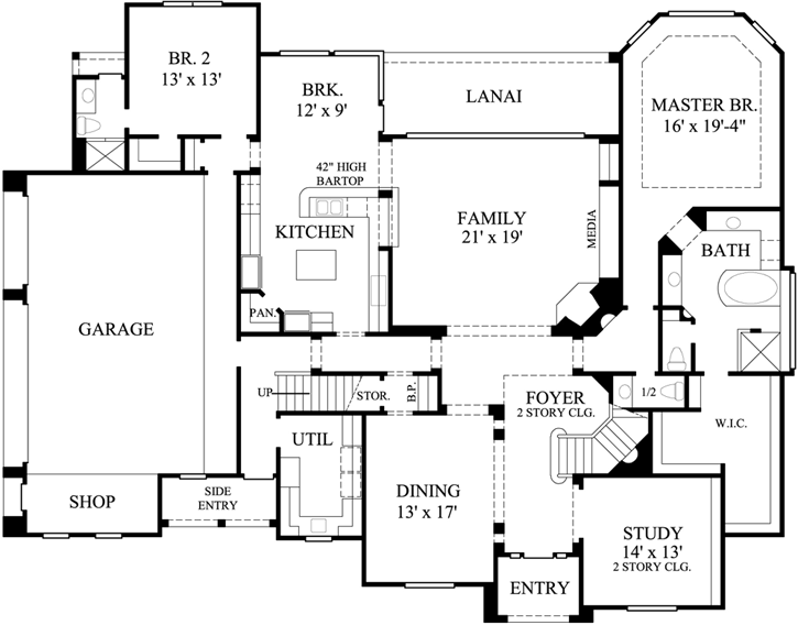 Main Floor Plan: 62-288