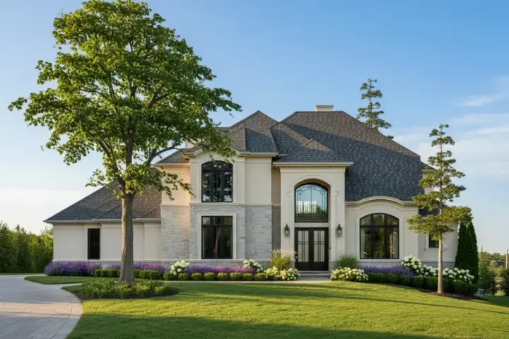 Mediterranean house plans 62-290 - front exterior, 4,134 sq ft, 4 bed, 3 bath house plans | Monster House Plans