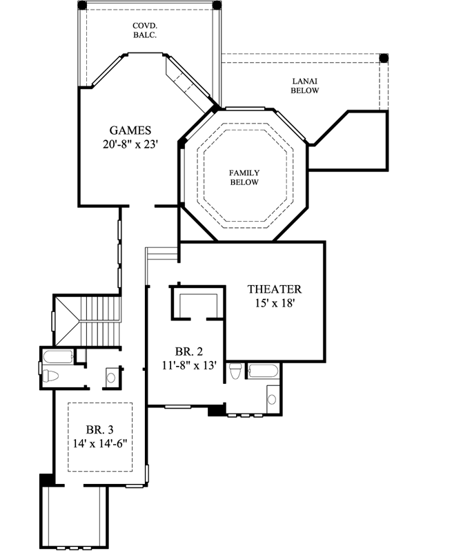 Upper/Second Floor Plan: 62-297