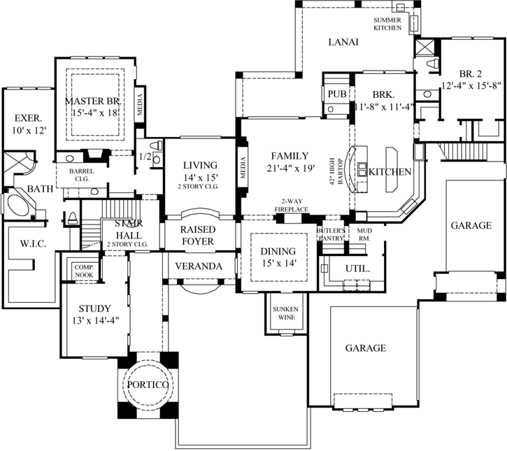 Main Floor Plan: 62-299