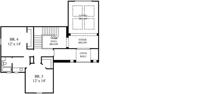 Upper/Second Floor Plan: 62-299