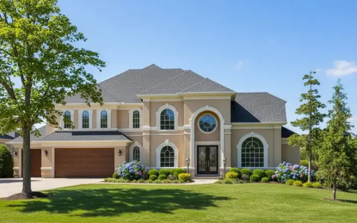 Mediterranean house plans 62-301 - front exterior, 4,176 sq ft, 3 bed, 3 bath house plans | Monster House Plans