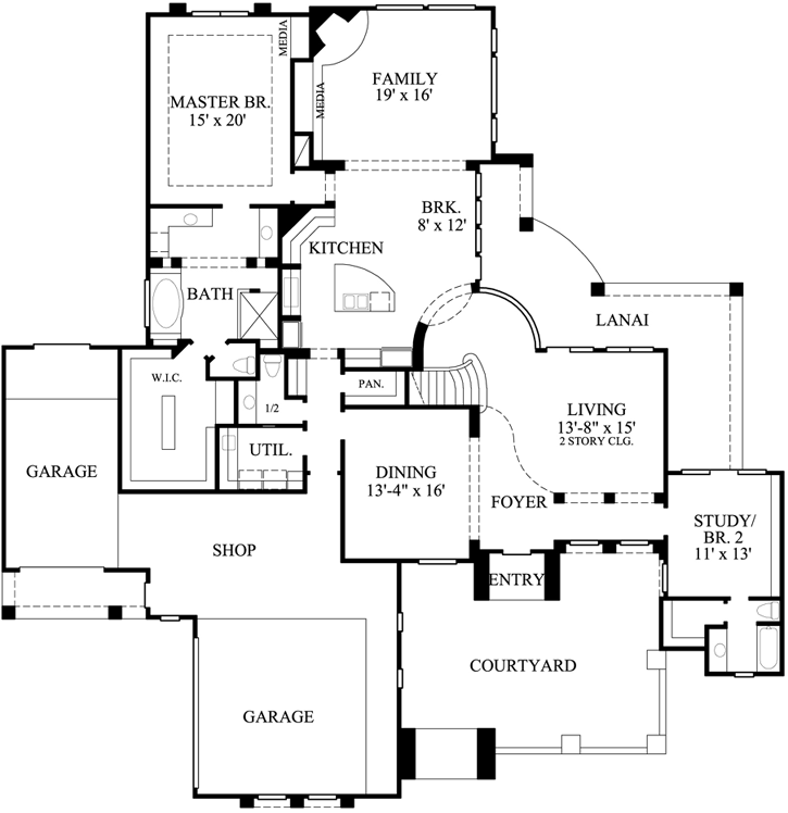 Main Floor Plan: 62-305