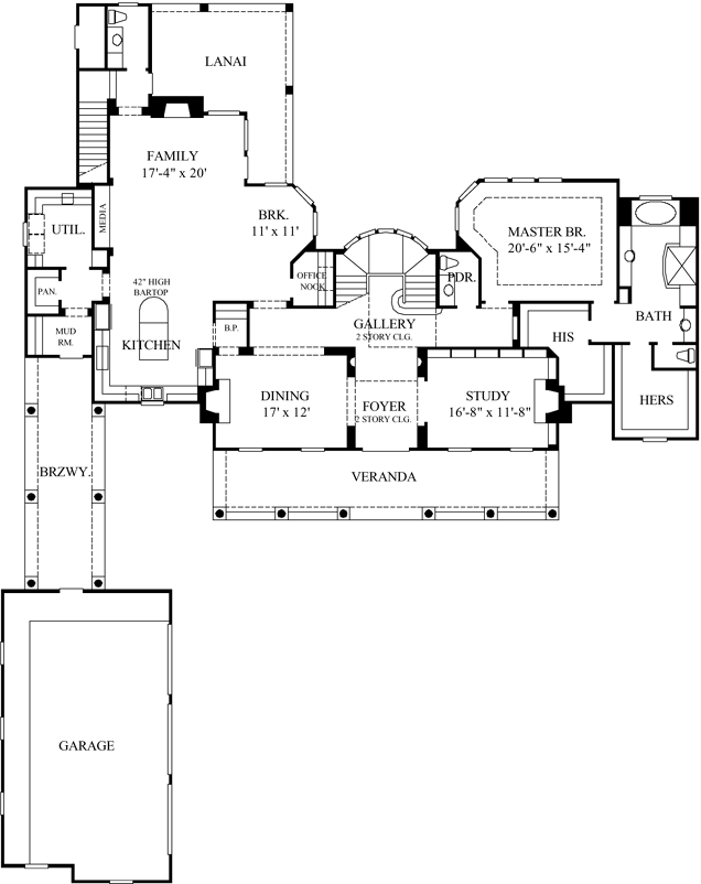 Main Floor Plan: 62-306