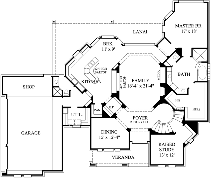 Main Floor Plan: 62-308
