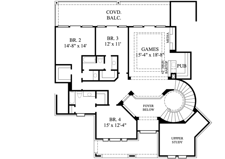 Upper/Second Floor Plan: 62-308