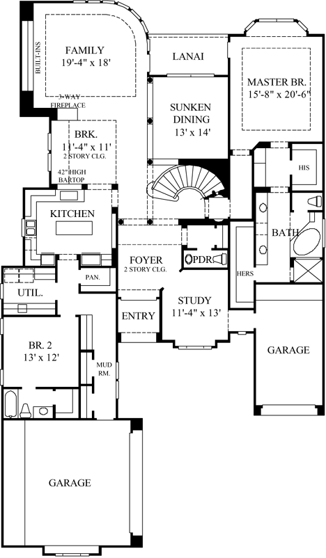 Main Floor Plan: 62-309