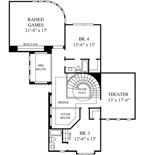 Upper/Second Floor Plan: 62-309