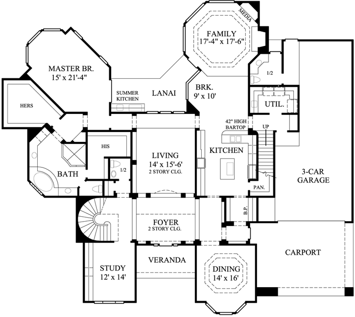 Main Floor Plan: 62-310