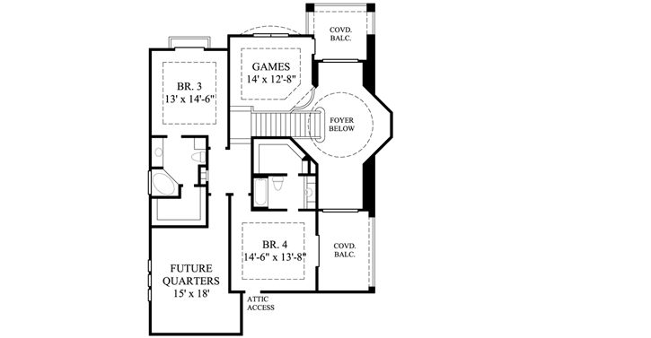 Upper/Second Floor Plan: 62-311