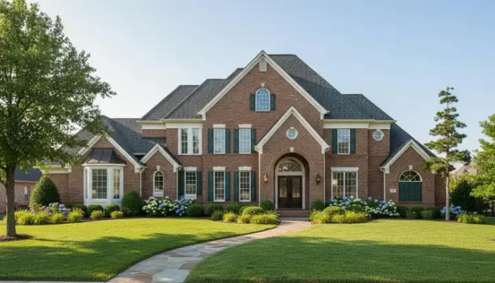 Traditional house plans 62-313 - front exterior, 4,274 sq ft, 4 bed, 4 bath house plans | Monster House Plans