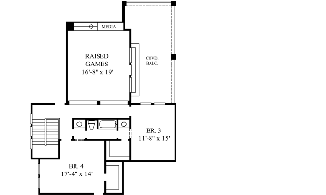 Upper/Second Floor Plan: 62-316