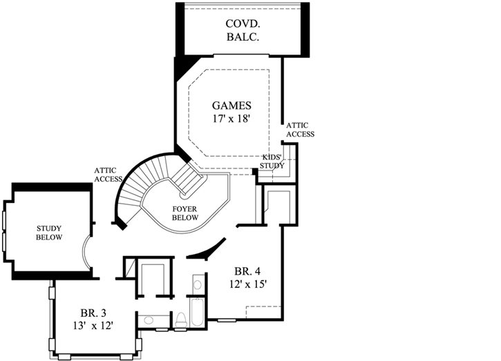Upper/Second Floor Plan: 62-317