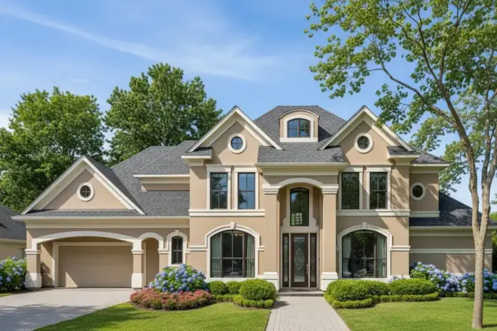Traditional house plans 62-318 - front exterior, 4,308 sq ft, 4 bed, 3 bath house plans | Monster House Plans