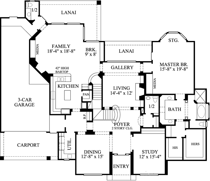 Main Floor Plan: 62-318