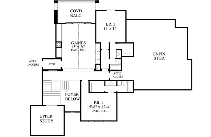 Upper/Second Floor Plan: 62-319