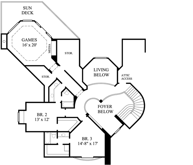 Upper/Second Floor Plan: 62-320