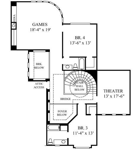 Upper/Second Floor Plan: 62-324