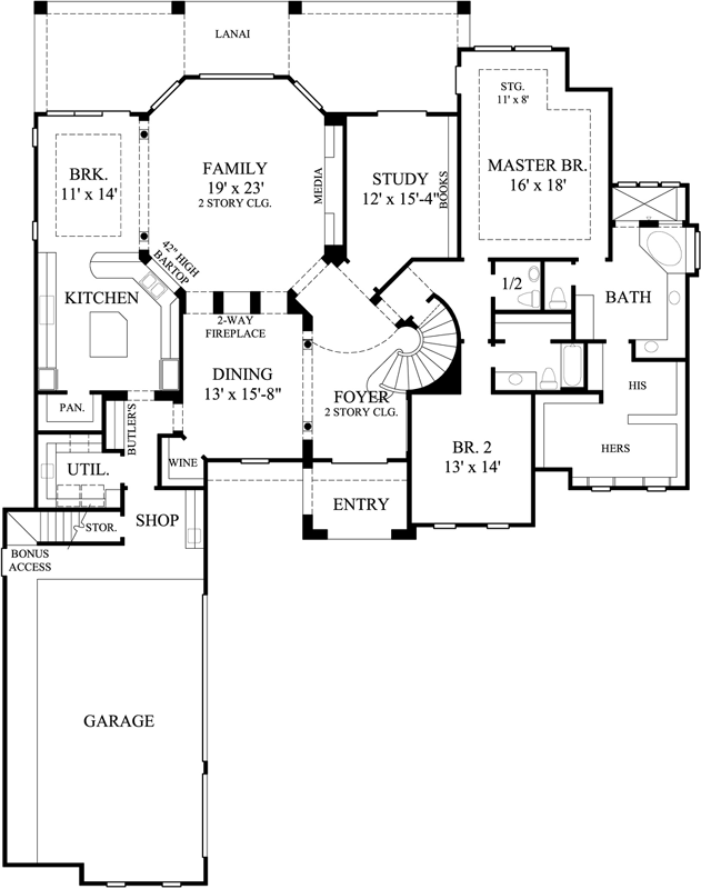 Main Floor Plan: 62-325