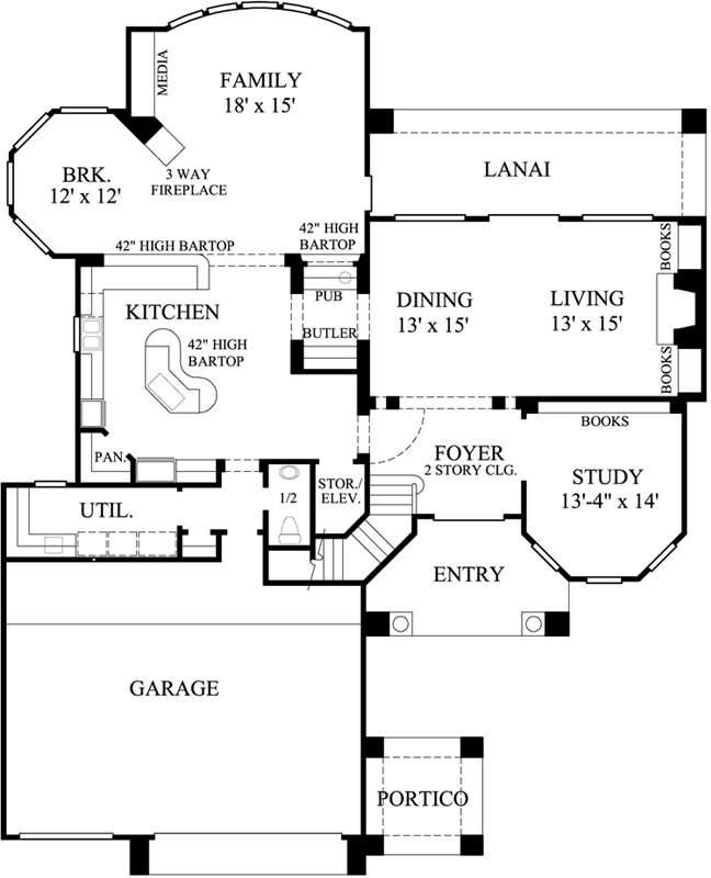 Main Floor Plan: 62-327