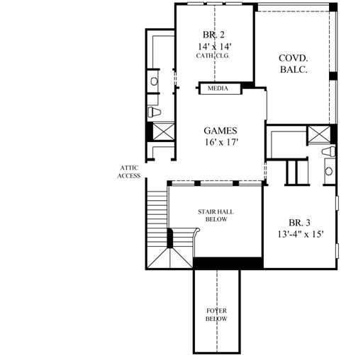 Upper/Second Floor Plan: 62-331