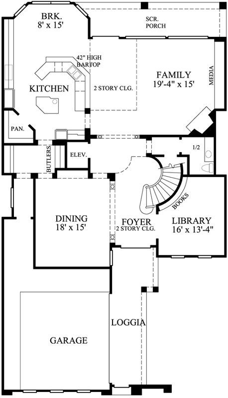 Main Floor Plan: 62-334