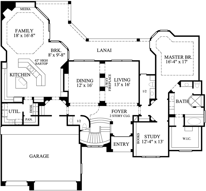 Main Floor Plan: 62-335