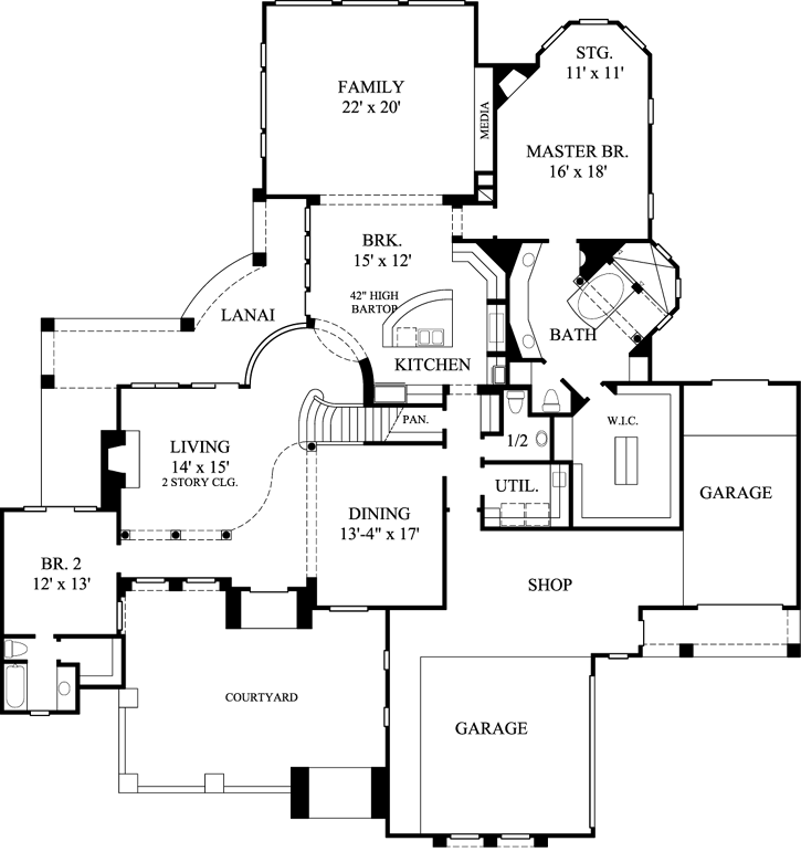 Main Floor Plan: 62-340