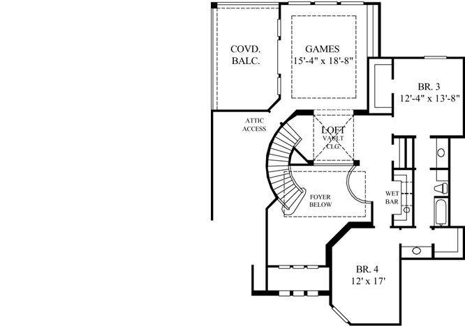 Upper/Second Floor Plan: 62-343