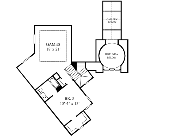 Upper/Second Floor Plan: 62-344