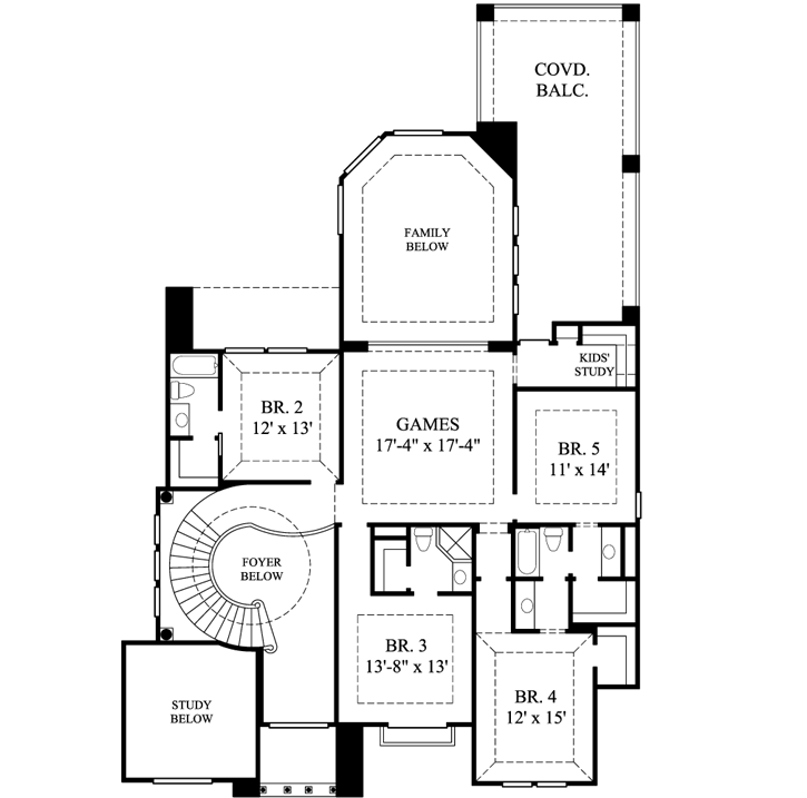 Upper/Second Floor Plan:62-346