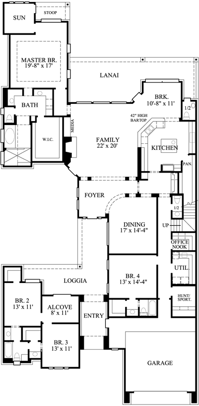Main Floor Plan: 62-348