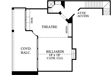 Upper/Second Floor Plan: 62-348
