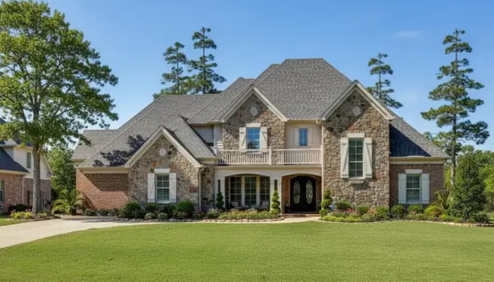 Farmhouse house plans 62-349 - front exterior, 4,502 sq ft, 4 bed, 3 bath house plans | Monster House Plans