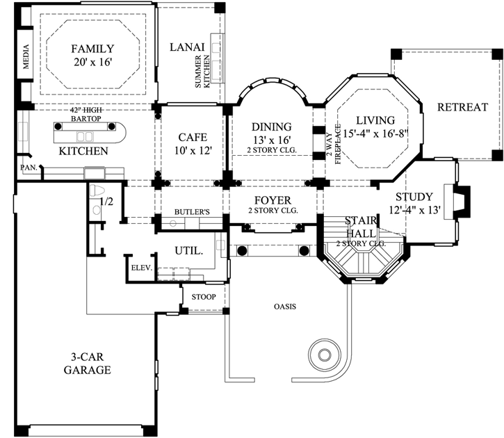 Main Floor Plan: 62-350