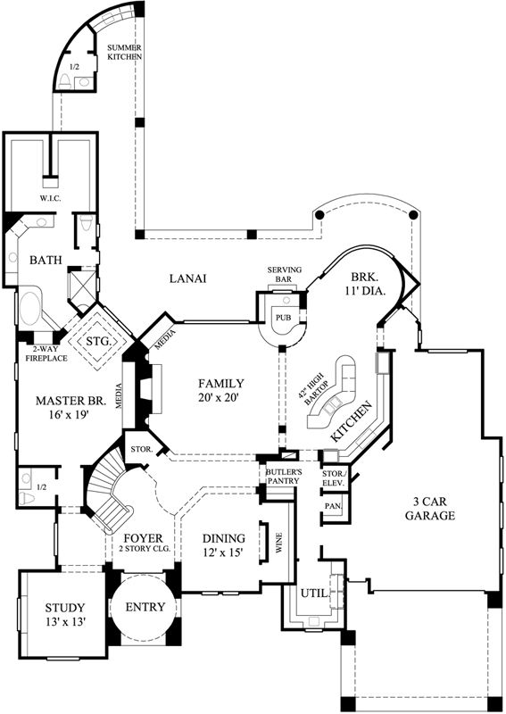Main Floor Plan: 62-354