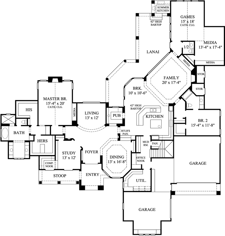 Main Floor Plan: 62-357