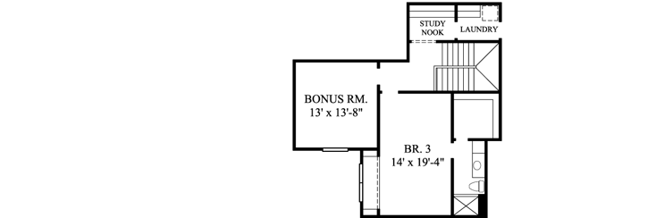 Upper/Second Floor Plan: 62-357