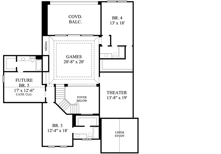 Upper/Second Floor Plan: 62-360
