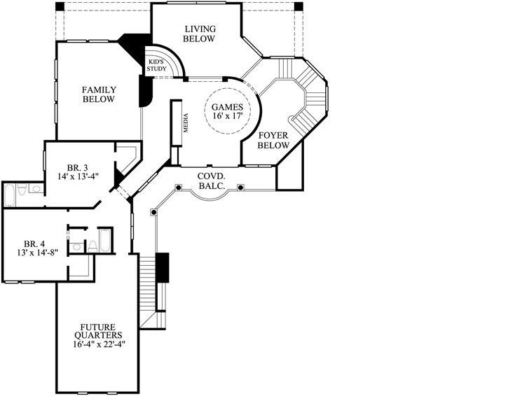 Upper/Second Floor Plan: 62-362